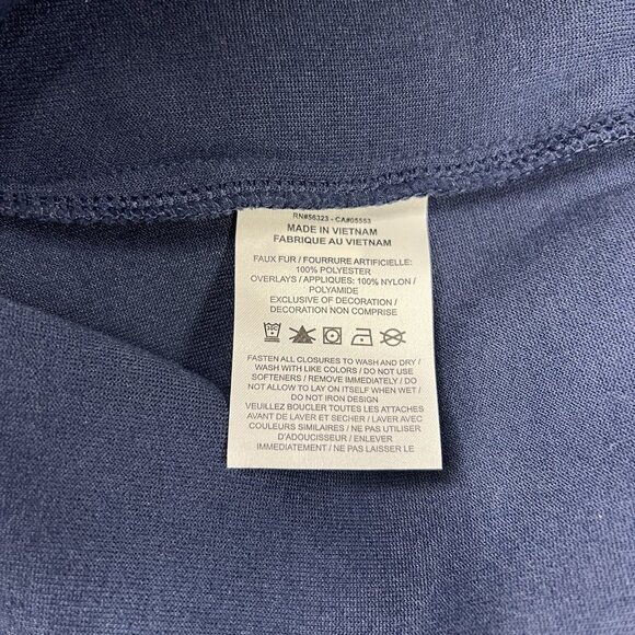 Nike Fleece Sherpa Jacket Size 2XL Mens Blue Black Winterized Full Zip Oversized - Picture 9 of 12